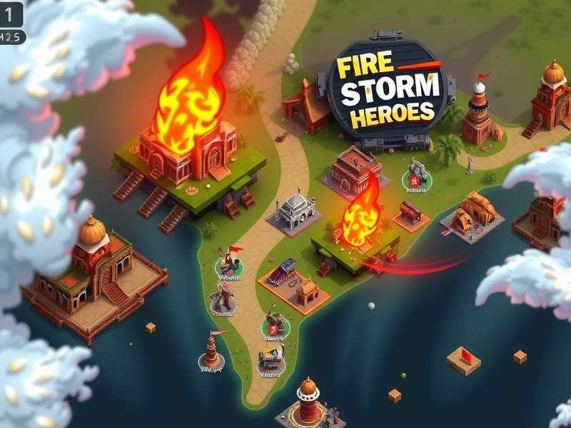 Fire Storm Heroes India Themed Map